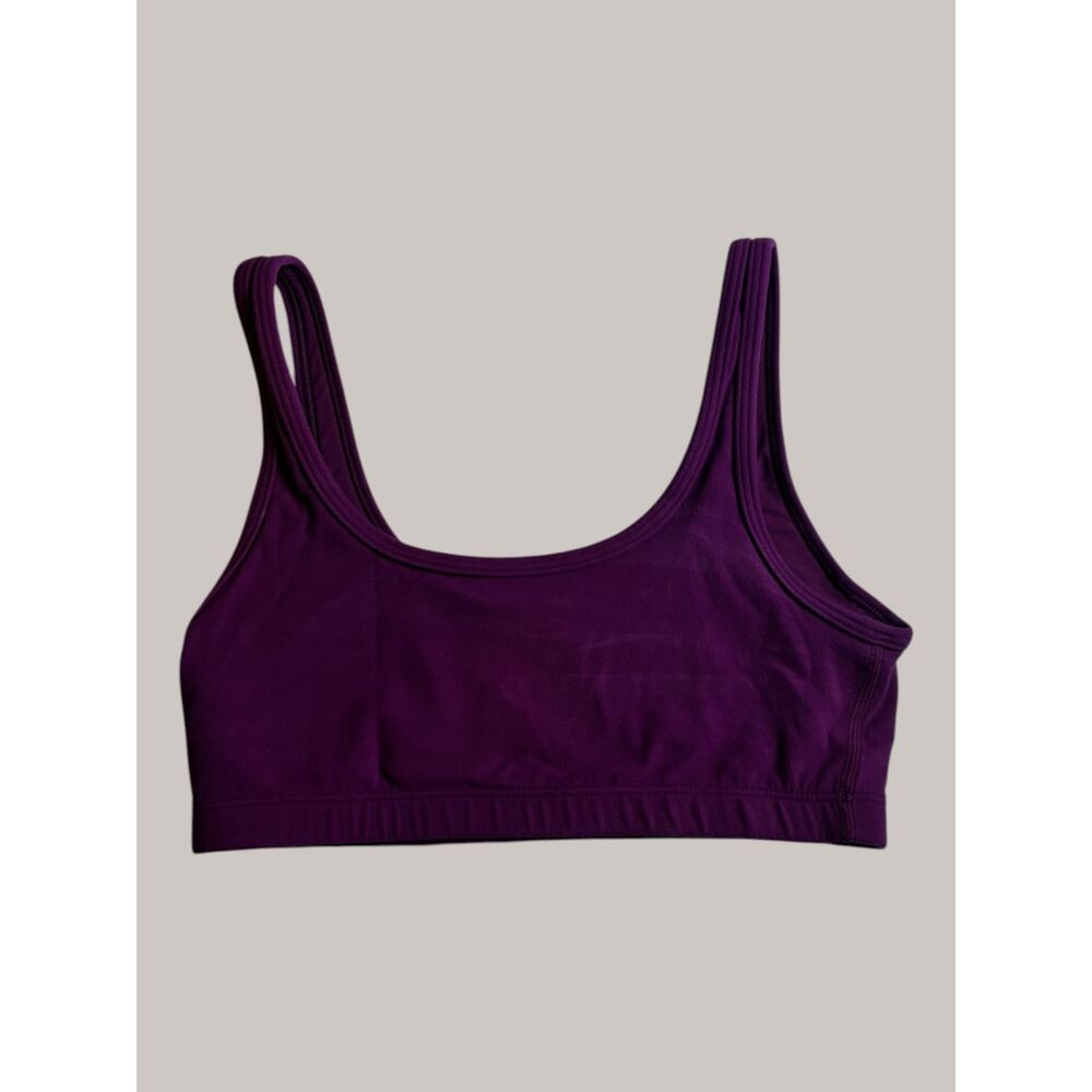 TNA Aritzia Purple Scoop Neck Sports Bra Women's XS